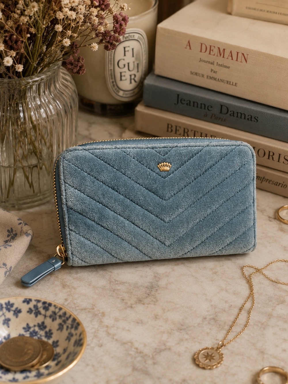 VTG Juicy Blue velvet Women's Wallet